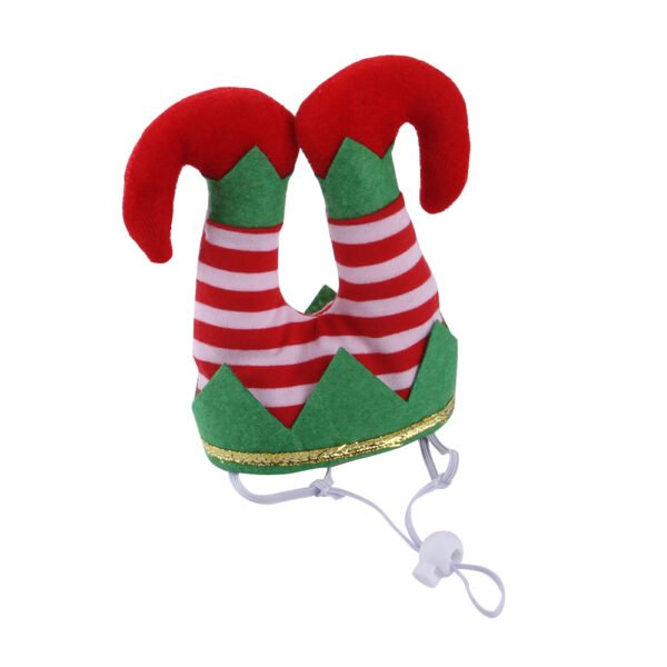 Pet Christmas Dress Up Dog Christmas Hat Pet Funny Striped Clown Hat - Image 3