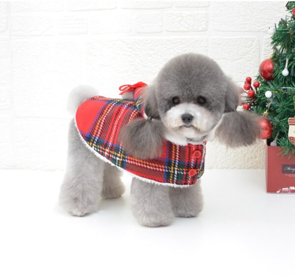 Christmas Knitted Turtleneck Dog Sweater Christmas Red Hedging Pet Winter Coat Clothes Holiday Dog Warm Clothing - Image 3