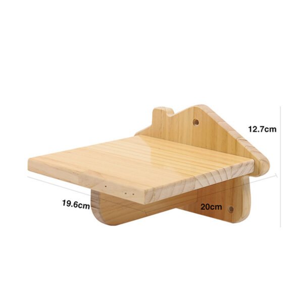 Pine Solid Wood DIY Cat Climbing Frame Cat Wall Hanging - Image 9