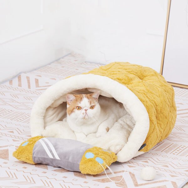 Arctic Velvet Game Machine Warm Semi-enclosed Cat Litter Pet Supplies - Image 2