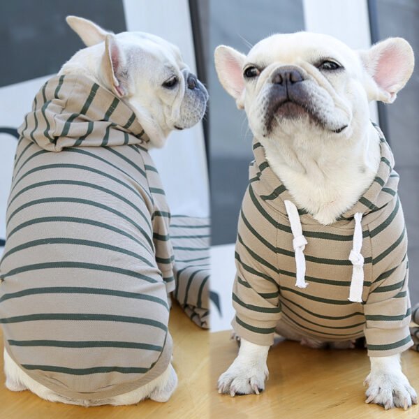 Pet Dog Cat Hoodie Striped Clothes - Image 8