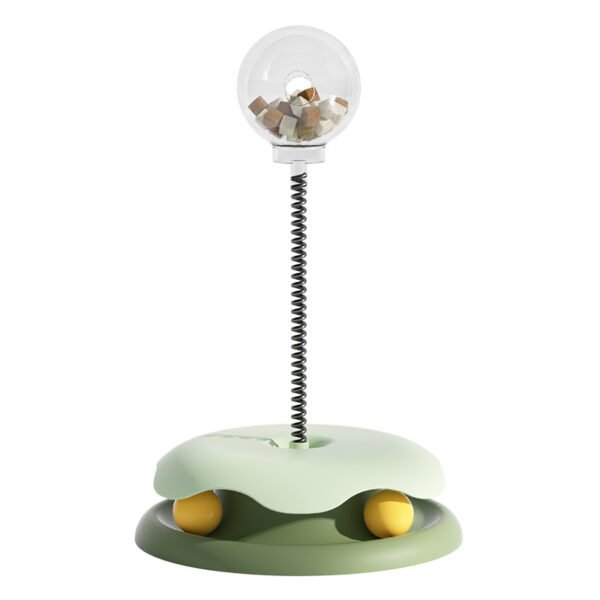 Cat Leakage Food 2 In 1 Toys Turntable Ball Toys Kitten Funny Cat Training Spring Ball Cat Supplies Pet Products - Image 7