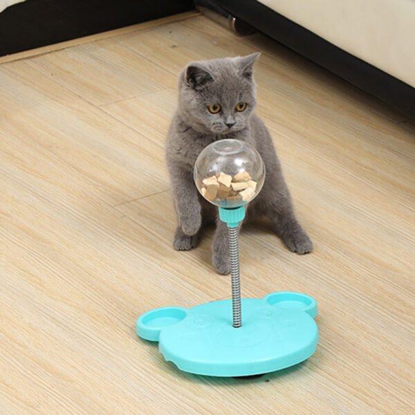 Pet Feeder Cat Toy Pets Leaking Food Ball Self-Playing Tumbler Funny Swing Feeder Puzzle Toys Playing Training Dispenser Bowl - Image 7