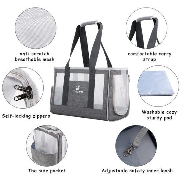 Portable Pet Cat Bag Breathable Dog Carrier Backpack Large Capacity Travel Pet Handbag - Image 3