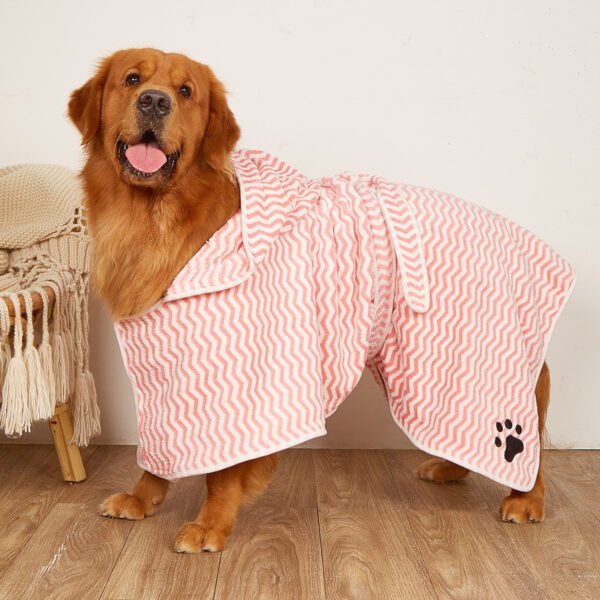 Pet Dogs And Cats Microfiber Bathrobe Towel - Image 5