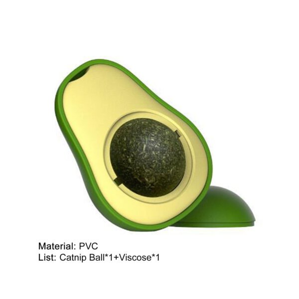 Cute Avocado Catnip Toys Cat Teeth Cleaning Toy Interactive Pet Toy - Image 9