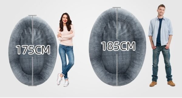 Large Human Short Plush Dog Bed - Image 5