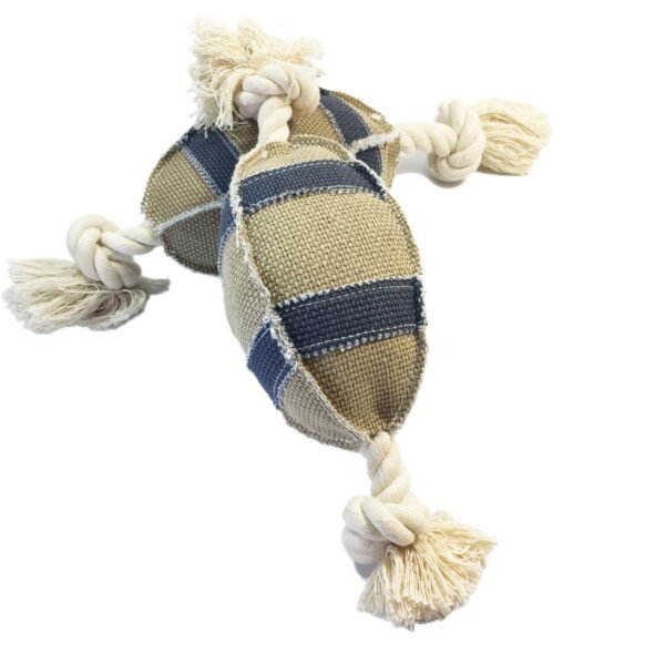 Linen Cotton Rope Dog Toys Bite Resistant Rugby Training - Image 5