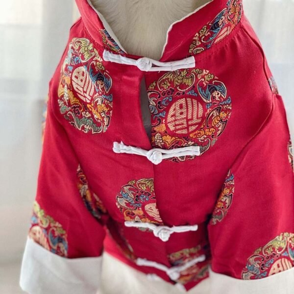 Festive Chinese Style Clothes For Pet Dogs - Image 5