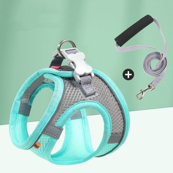 Pet Mesh Chest Harness Dog Go Out Reflective Leash - Image 3