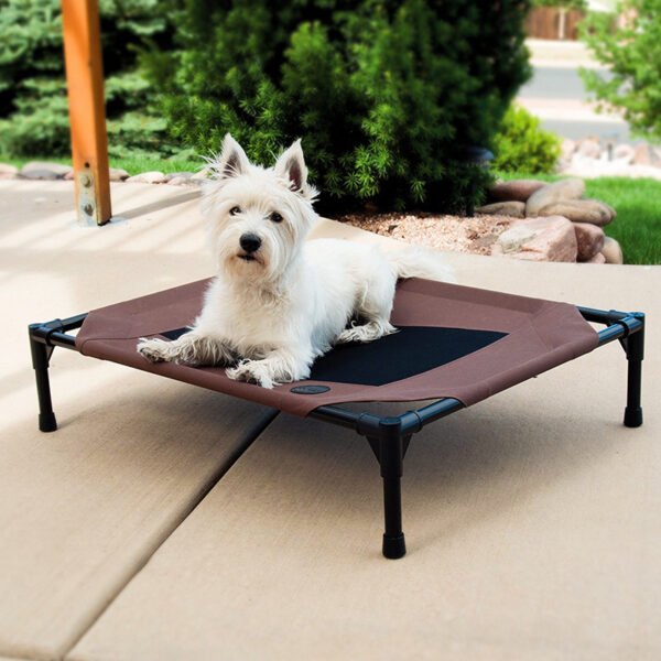 Pet bed dog moisture-proof removable washable stack dog bed Oxford cloth camp bed - Image 7