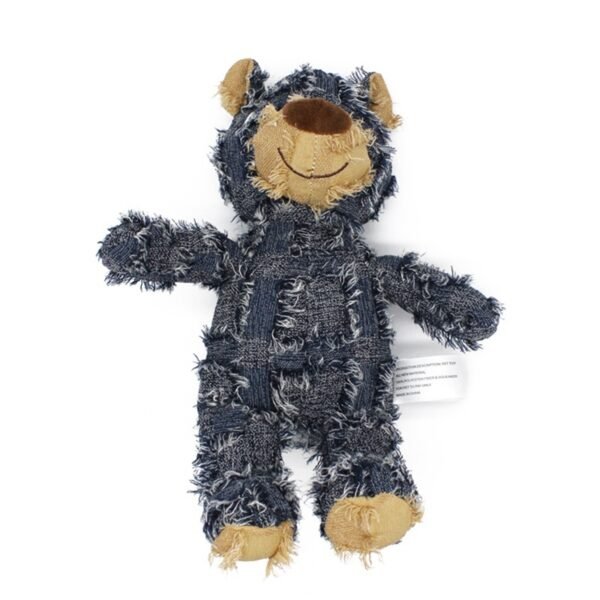 Cute Pet Dog Cat Plush Squeak Sound Toy Bear Shape Bite Resistant Molar Chew Toys - Image 4