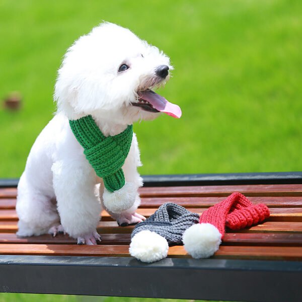 Wool scarf cat and dog accessories pet scarf - Image 3