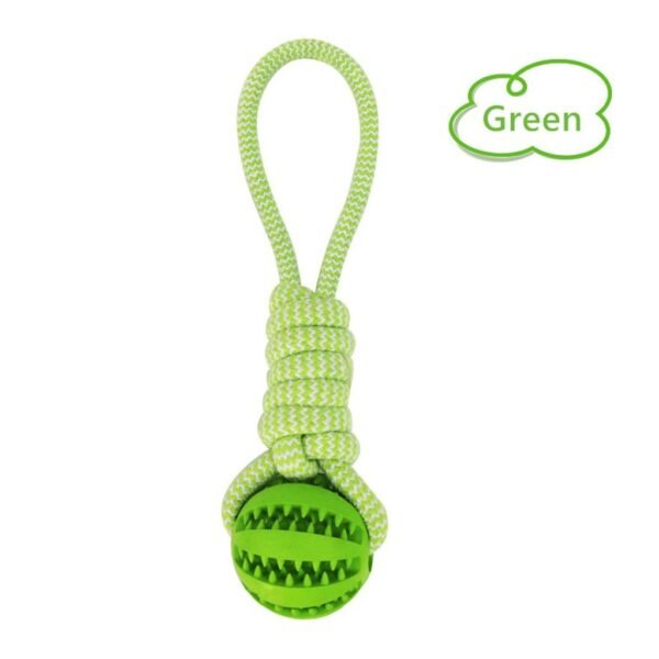 Dog Toys Balls Interactive Treat Rope Rubber Leaking Balls For Small Medium Dogs Chewing Bite Resistant Pet Tooth Cleaning - Image 6