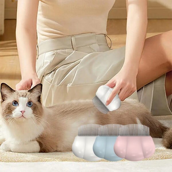 Dog Grooming Comb Comfortable Pet Small Lice Flea Combs Universal Shedding Brush Shell Comb Removes Tangles For Dogs Rabbit Pets Products - Image 3