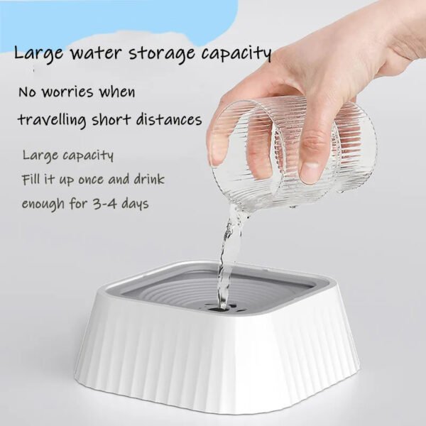 Pets Dog Cat Bowl Floating Bowl Water Drinker Not Wet Mouth Splash Water Portable Dog Bowl - Image 7