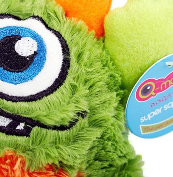 Knock-resistant teeth beautiful velvet bouncy ball vocal toy clean teeth high-elastic pet bouncy ball - Image 3