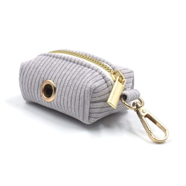 Corduroy Pet Dog Go Out Garbage Bag Velvet Cute Dog Poop Bag - Image 3