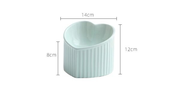Pet Ceramic Bowl With Inclined Mouth Practical Durable Daily - Image 5