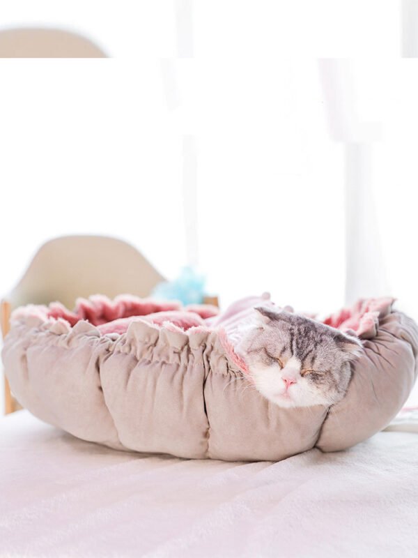 Four Seasons Universal Pet House Cat Dog Mat Bed Pink Petal - Image 5