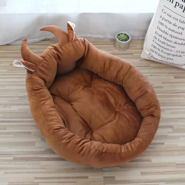 Pet Bed Pad Thickened Cartoon High Backrest - Image 2