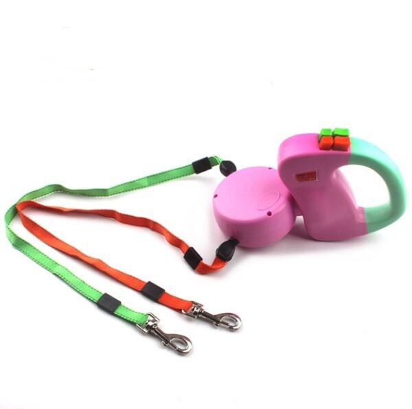 Retractable Dual-Leash Dog Walking Leash - Image 5