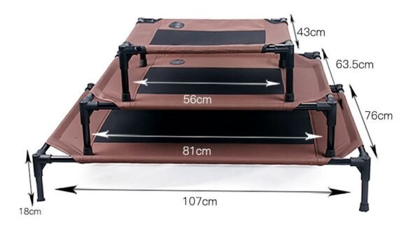 Pet bed dog moisture-proof removable washable stack dog bed Oxford cloth camp bed - Image 5