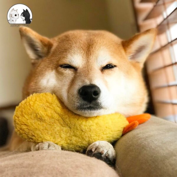 Fried Shrimp Tempura Dog Pet Chew Bite Squeaky Toy Cute Stuffed - Image 4