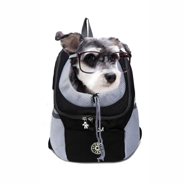 Pet Dog Carrier Bag Carrier For Dogs Backpack Out Double Shoulder Portable Travel Backpack Outdoor Pet Dog Carrier Bag Mesh - Image 4