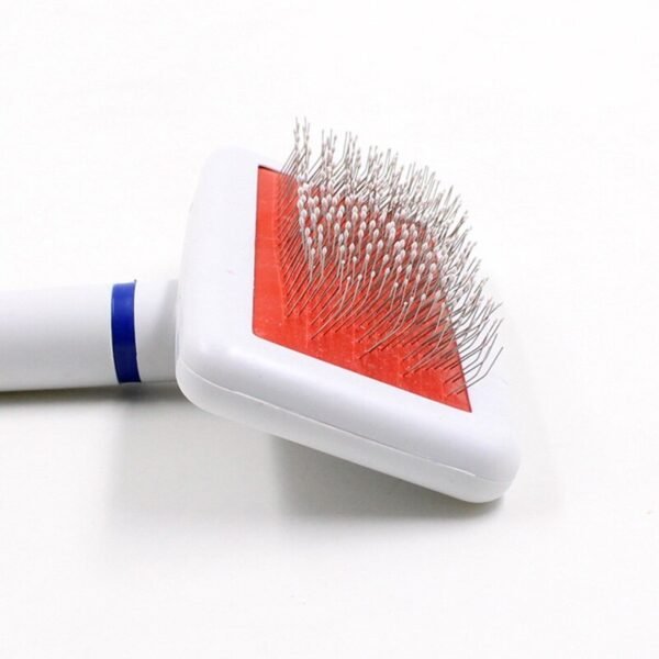 Fur Collar White Needle Comb Dog Grooming Comb With Protection Head Cat Dog Brush Brush Plastic Handle Airbag Needle Comb - Image 4