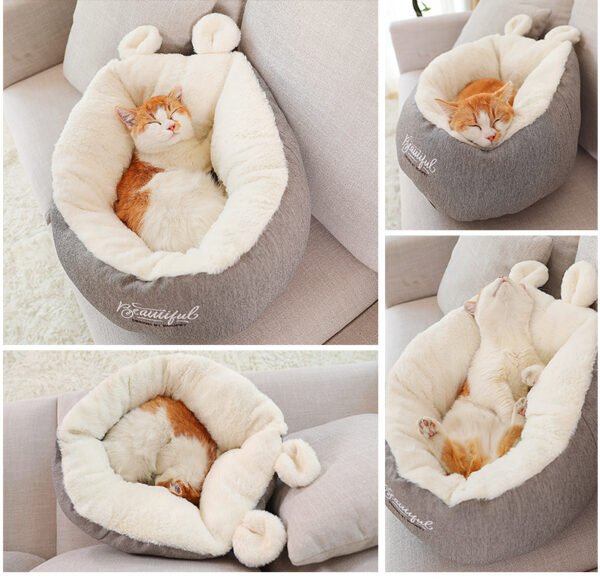 Pet Cat Dog Bed Warming Soft Sleeping Bag Cushion Puppy Kennel - Image 3