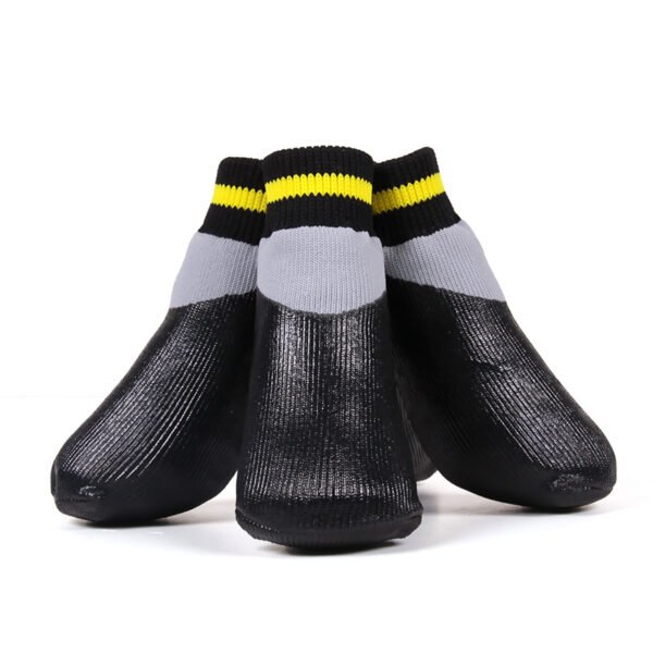 DogSocks Booties Shoes Big Dogs Waterproof Nonslip Rubber Sole, Pet Paw Protector, Elastic Top , for Outdoor Sports - Image 4