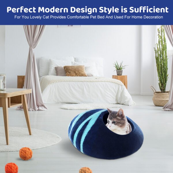 Washable handmade wool warm pet cat house - Image 2