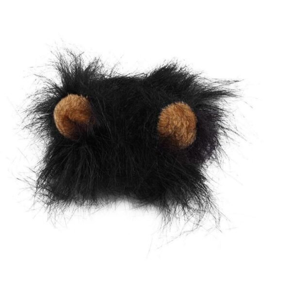 Funny Pet Hat For Small Dogs Cats Hat Emulation Lion Hair Mane Ears Head Cap - Image 5