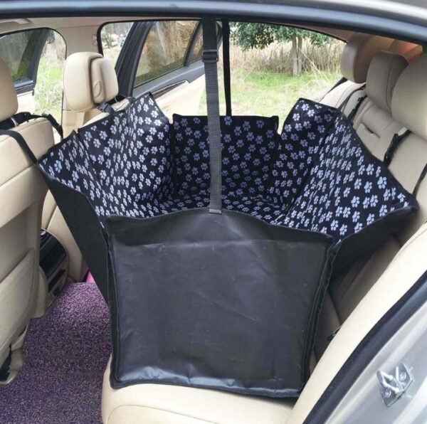 Footprint Dog Transporters Waterproof Back Back Pet Dog Seat Car Mat Cover Hammock Protector With Safety Belt D1010 - Image 2