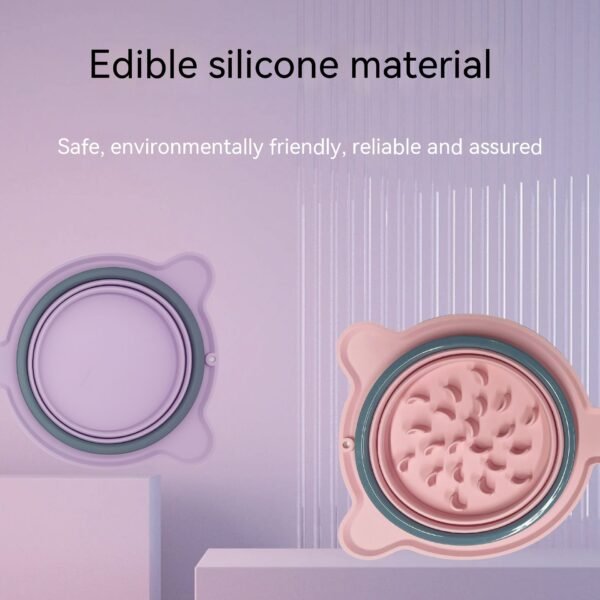 Portable Silicone Double Pet Food Bowls Foldable Non-Slip Travel Anti-Choking Feeding Bowl Outdoor - Image 10