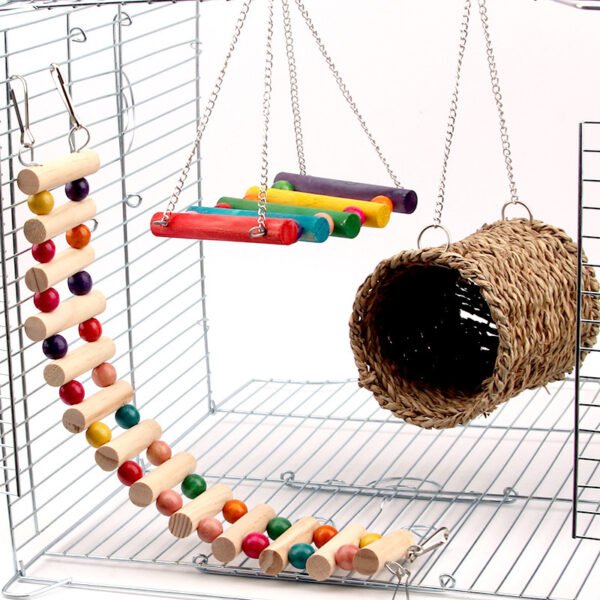 Rat parrot toy swing climbing ladder - Image 2