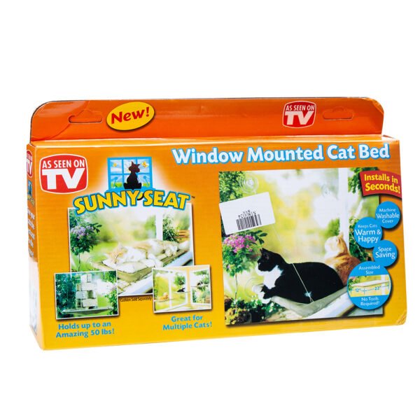Pet Hanging Beds Cat Sunny Window Seat Mount Hammock Comfortable Cat Shelf Seat - Image 2