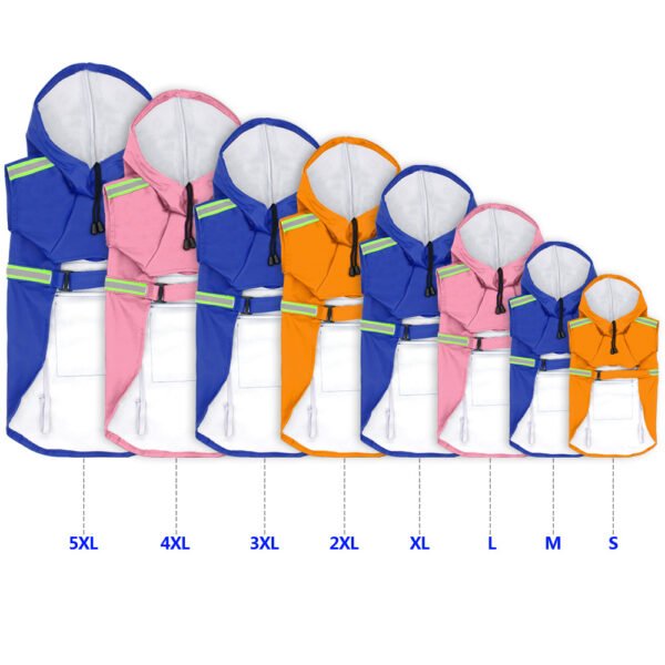 Waterproof Reflective Dog Raincoat - Image 2