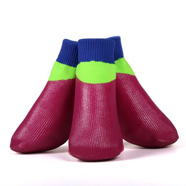 DogSocks Booties Shoes Big Dogs Waterproof Nonslip Rubber Sole, Pet Paw Protector, Elastic Top , for Outdoor Sports - Image 10