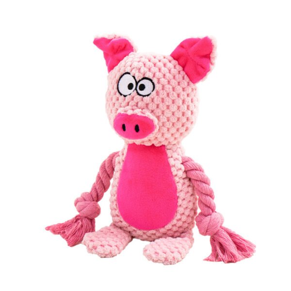 Pet Plush Sound Cotton Rope Toys Interactive Tug Of War Training Item Creative - Image 10