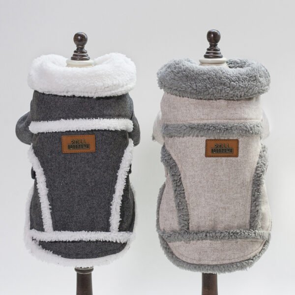 Dog Clothes Winter Pet Dog French Bulldog Jacket Thick Warm Dog Coat - Image 3