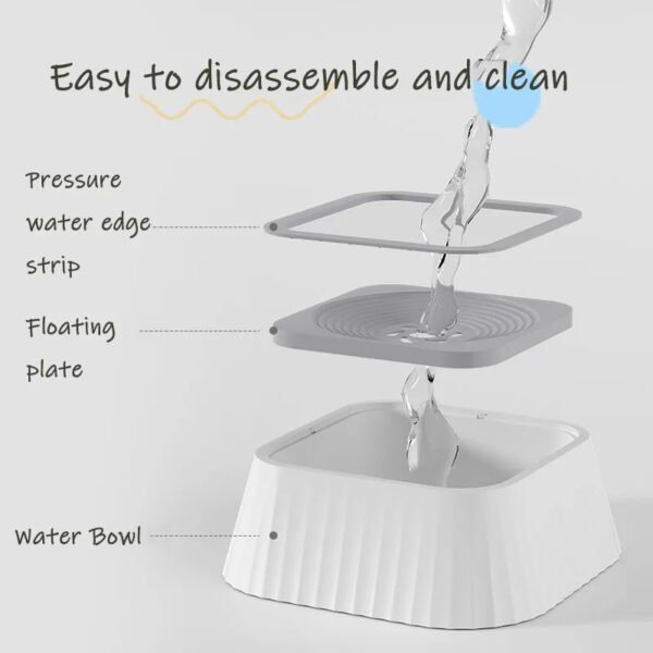 Pets Dog Cat Bowl Floating Bowl Water Drinker Not Wet Mouth Splash Water Portable Dog Bowl - Image 8
