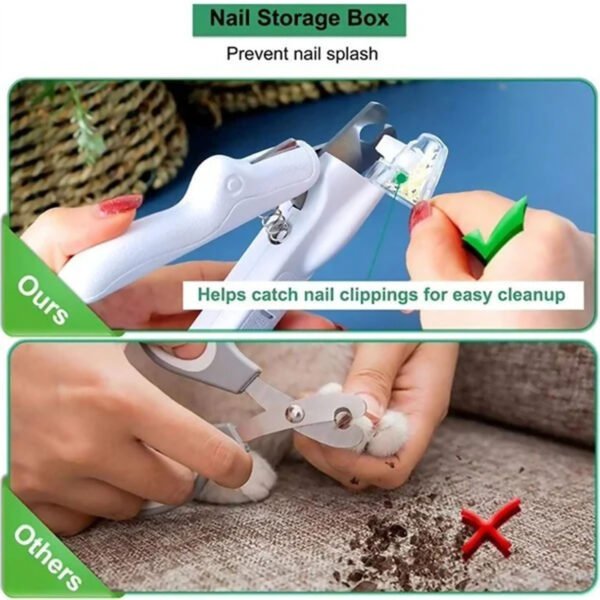 Pet Nail Clippers With LED Light Dogs Cat Nail Scissors Professional Trimmer Tool Care Grooming Supplies - Image 3