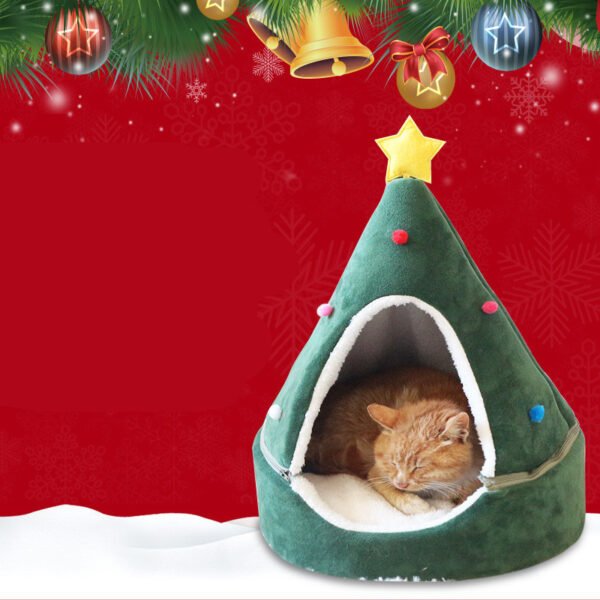 Christmas tree cat litter igloo house - Image 2