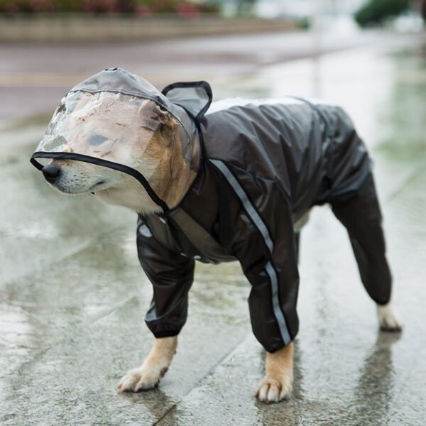 Puppy dog raincoat four feet - Image 5