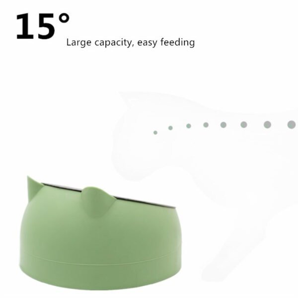 Protective Cervical Cat Bowl Oblique Mouth Pet Bowl - Image 3