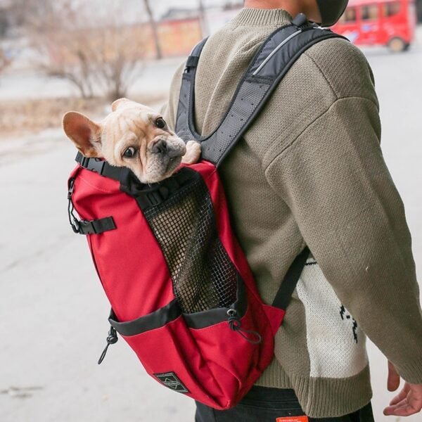 Pet Dog Carrier Bag Carrier For Dogs Backpack Out Double Shoulder Portable Travel Backpack Outdoor Dog Carrier Bag Travel - Image 2