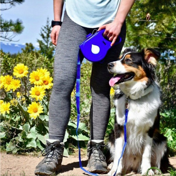 Multifunctional Pet Leash + Bottle + Bowl Automatic Retractable Leash Portable
