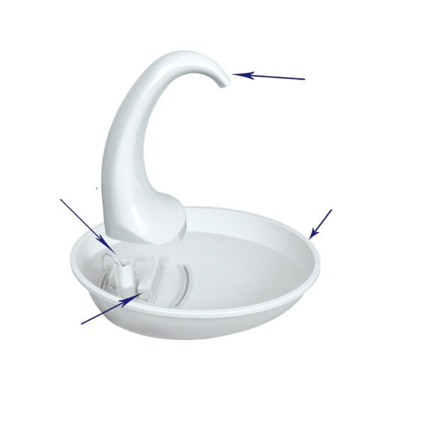 Pet Drinking Fountain Cat Feeding Water Flowing Fountain - Image 2
